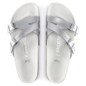 BIRKENSTOCK Metallic Silver Yao Sandals